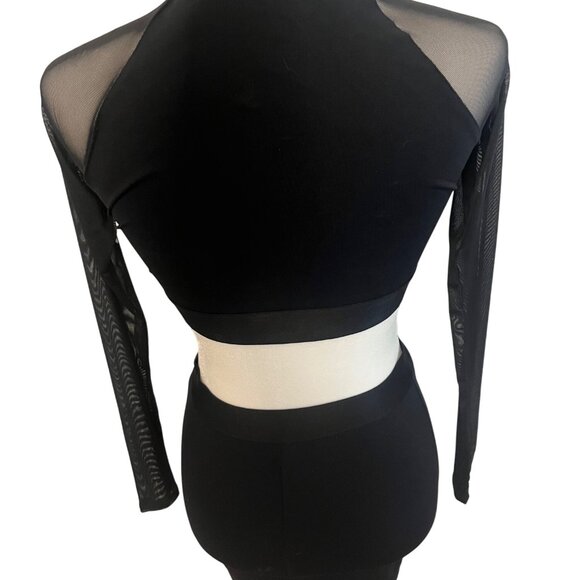 Bebe Melanie Cut Out Midi Black Dress Size XS - Picture 2 of 4